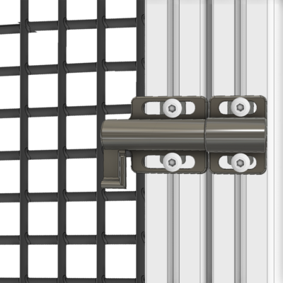 53-100-0 MODULAR SOLUTIONS SLIDING DEAD BOLT<BR>ZINC PLATED STEEL BODY 78MMX38MMX16MM HARDWARE NOT INCLUDED